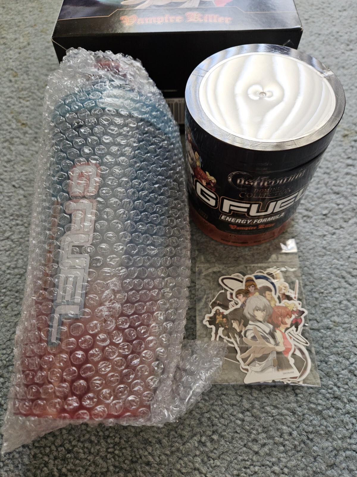 G Fuel Castlevania Dominus Vampire Killer Collector’s Box Rare US Seller