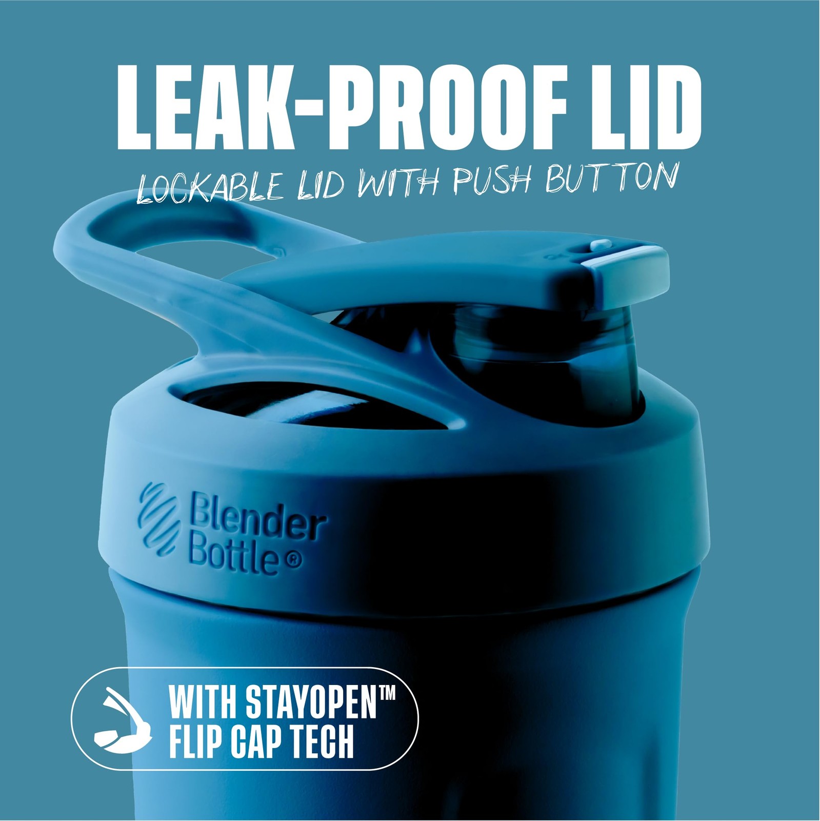 Blenderbottle Strada Shaker Cup Insulated Stainless Steel Water Bottle Wire