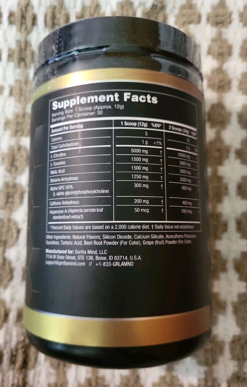 Gorilla Mode Base Pre-Workout Formula Cherry 0.79LB -EXP: 8/27