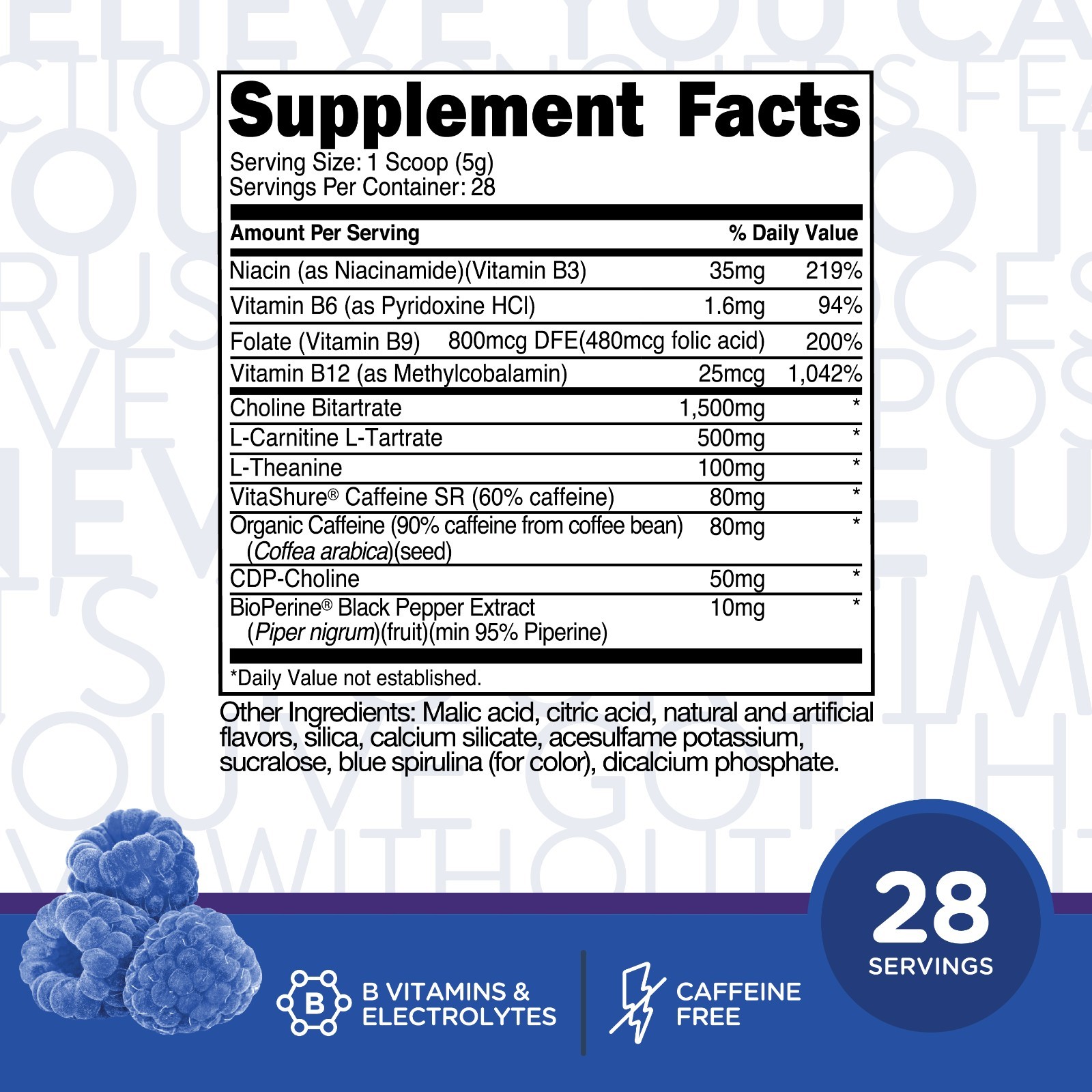 TransformHQ Everyday Boost Shot 28 Servings (Blue Raspberry)