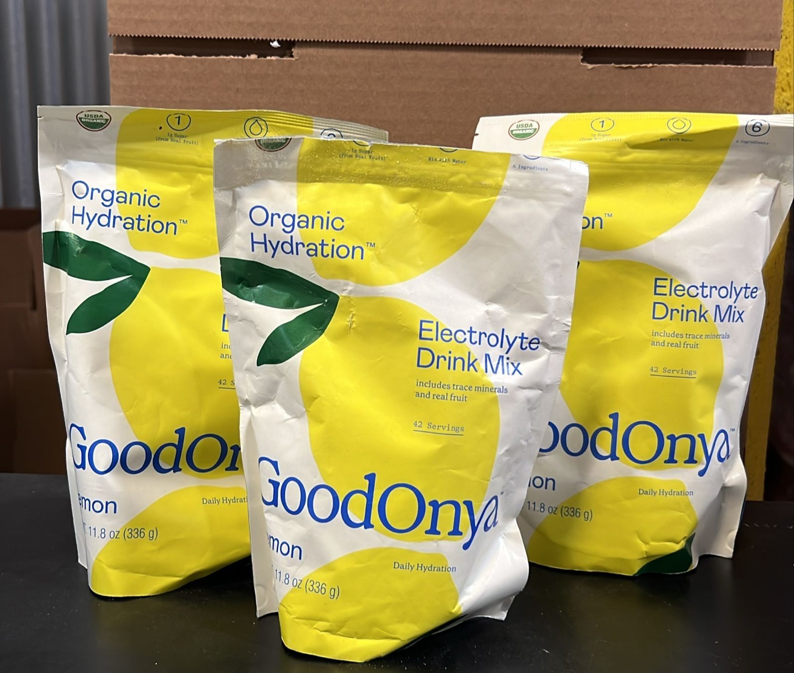 GoodOnya Organic Hydration Electrolyte Drink Mix, Certified Organic Hydration Po