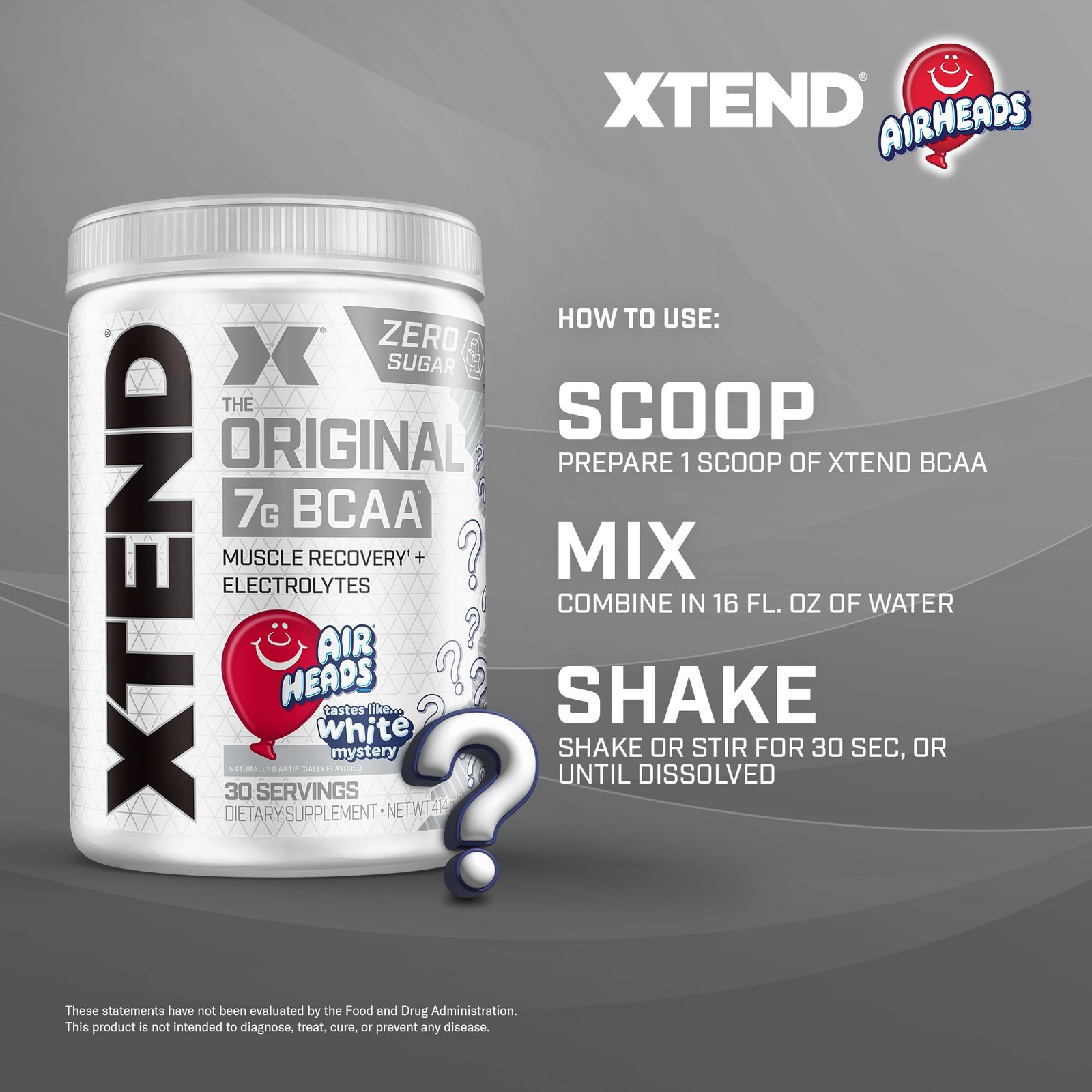 Scivation Xtend XTEND Original BCAA Powder Airheads Candy Flavor, 7g BCAA and…