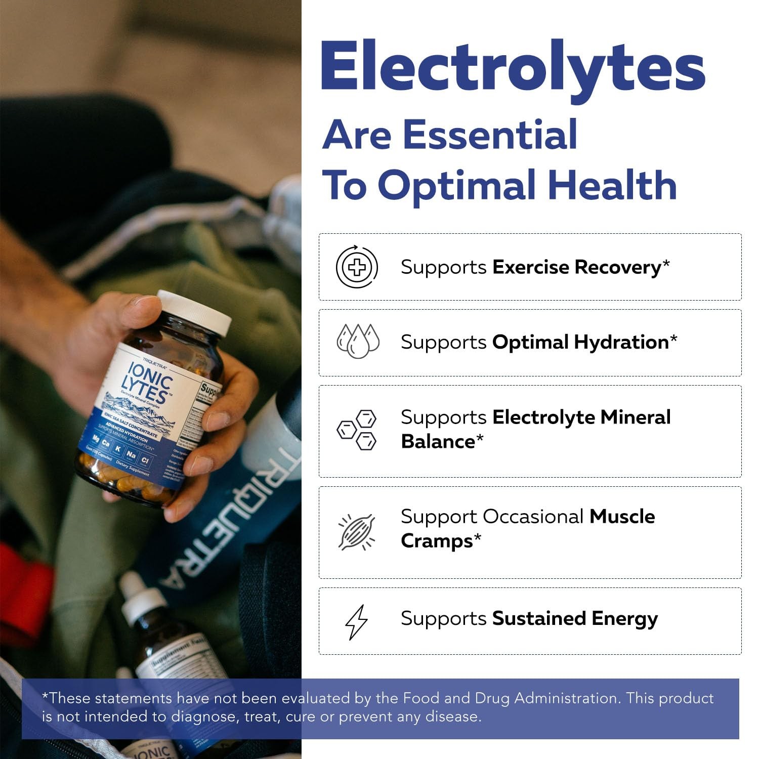 Ionic Lytes™ Electrolyte Mineral Complex with Ionic Sea Salt, Fulvic & Humic Aci