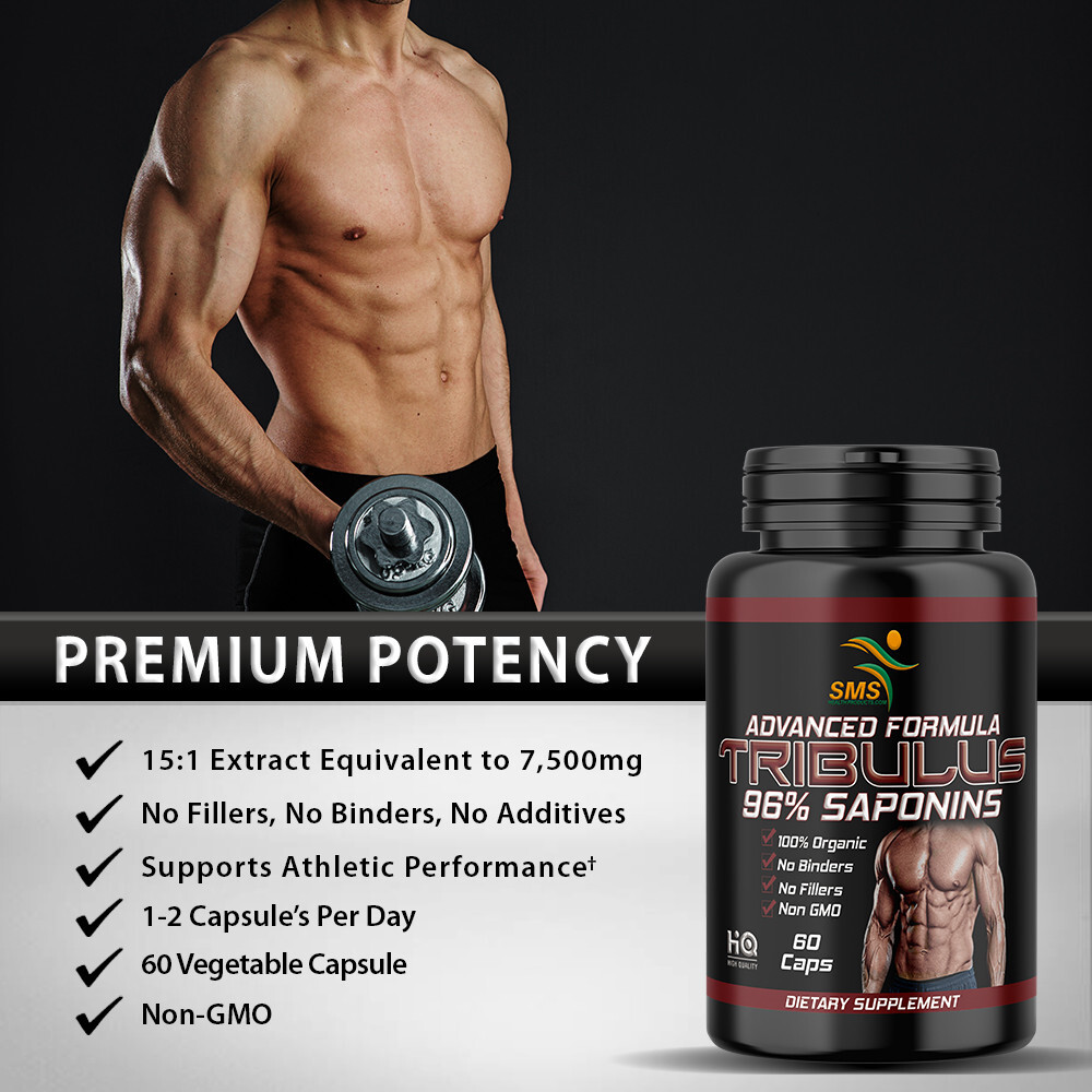 Tribulus Terrestris Test Boost, Energy, Stamina, Endurance, Muscle 3 Pack