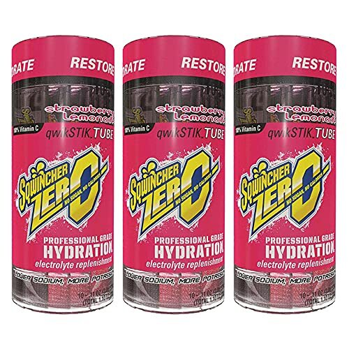 Sqwincher Zero Qwik Stik Sugar Free Drink Mix .11oz, Strawberry Lemonade