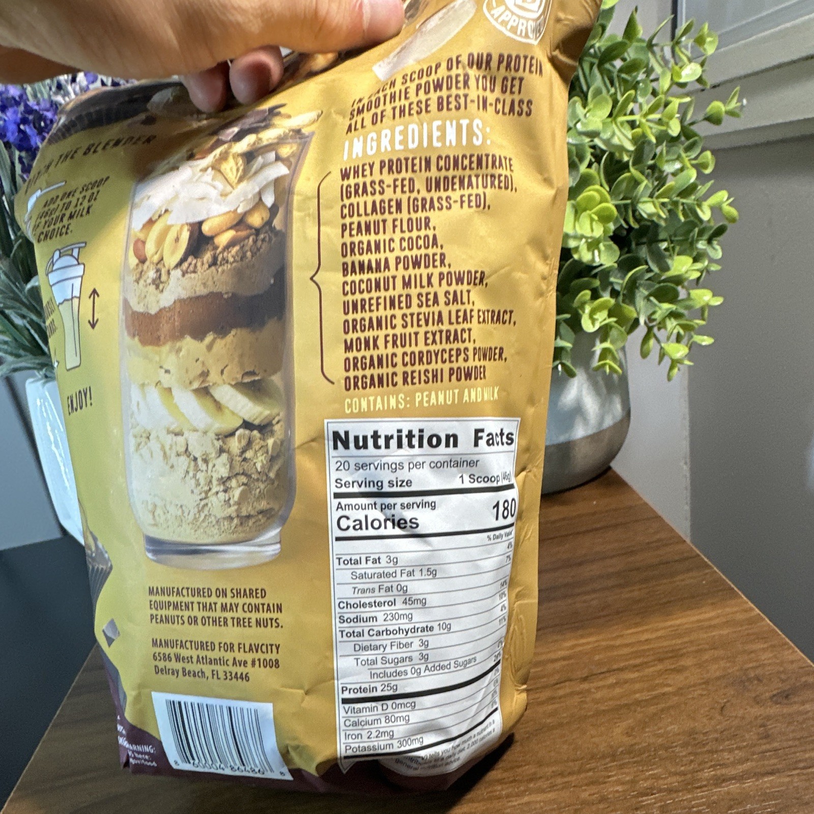 FlavCity All-in-One Protein Powder, Whey Collagen, Choc Peanut Butter Flavored