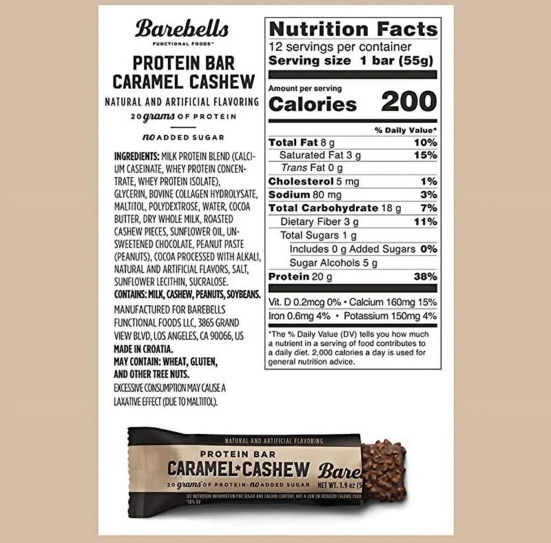 13 Barebells Protein Bars Caramel Cashew FREE PRIORITY SHIPPING