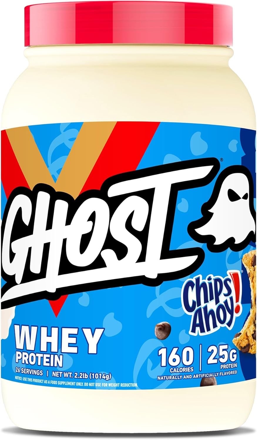 GHOST Whey Protein Powder, Chips Ahoy! – 2LB, 25G of Protein