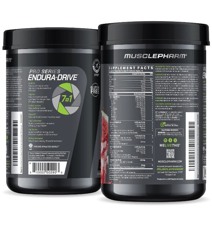 MusclePharm Pro Series Endura Drive Performance Hydration Muscle Support/SEALED!