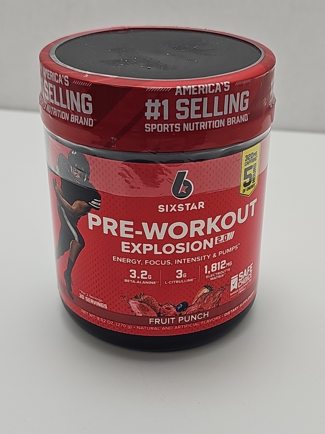 Pre-Workout Explosion 2.0, Fruit Punch, 9.52 oz (270 g) Exp 06/27