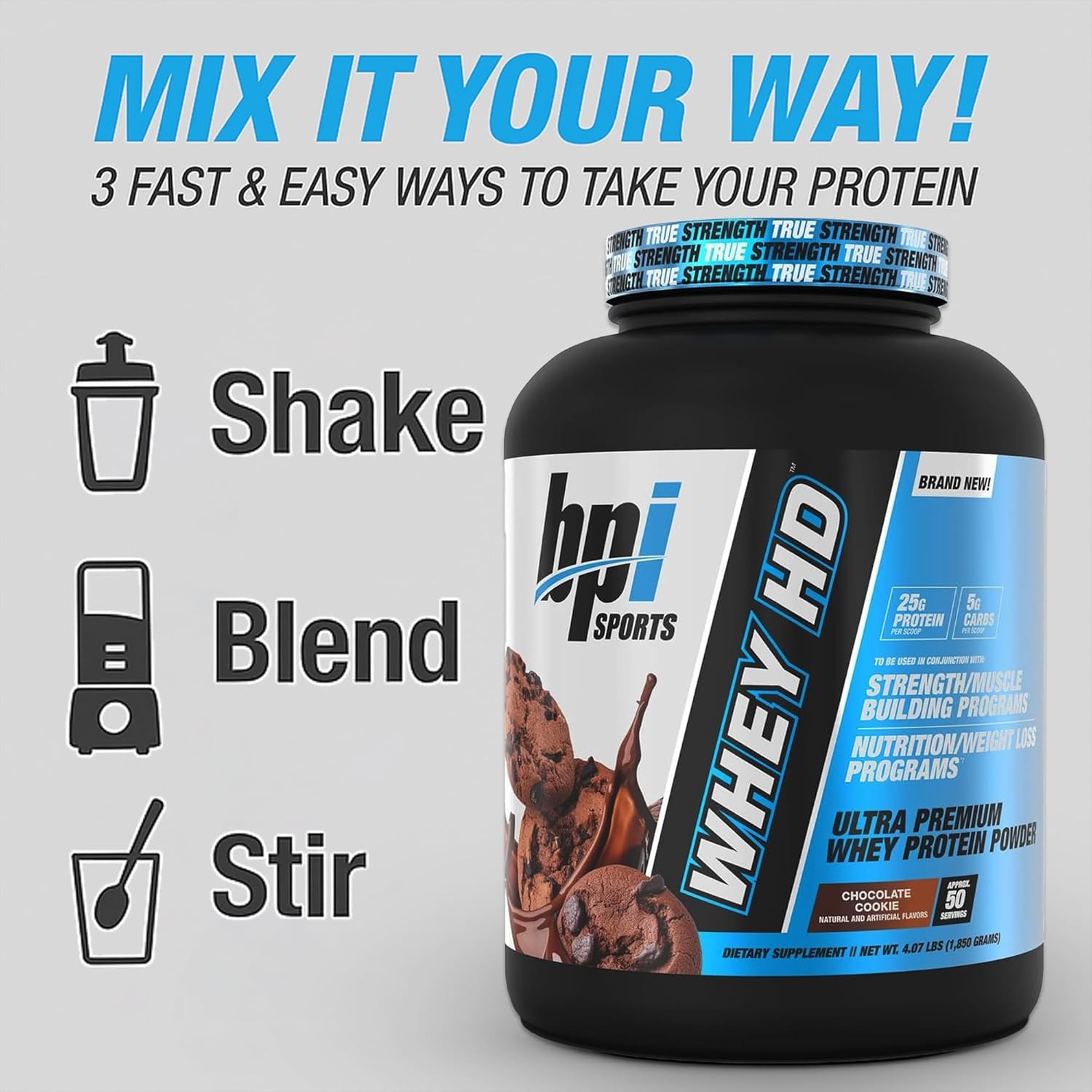 Whey HD Ultra Premium Protein Powder Isolate BPI Sports
