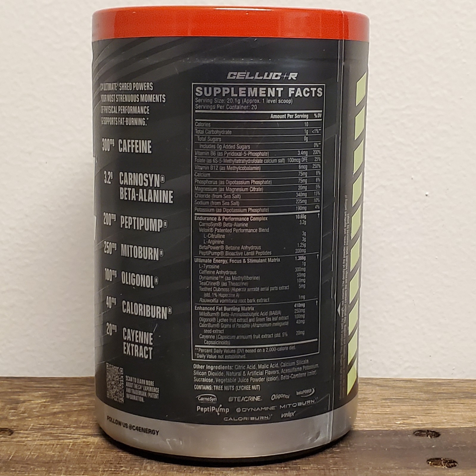 C4® Ultimate Shred, Pre-Workout, Cherry Limeade, 14.2 oz (402 g) EXP: 07/2026