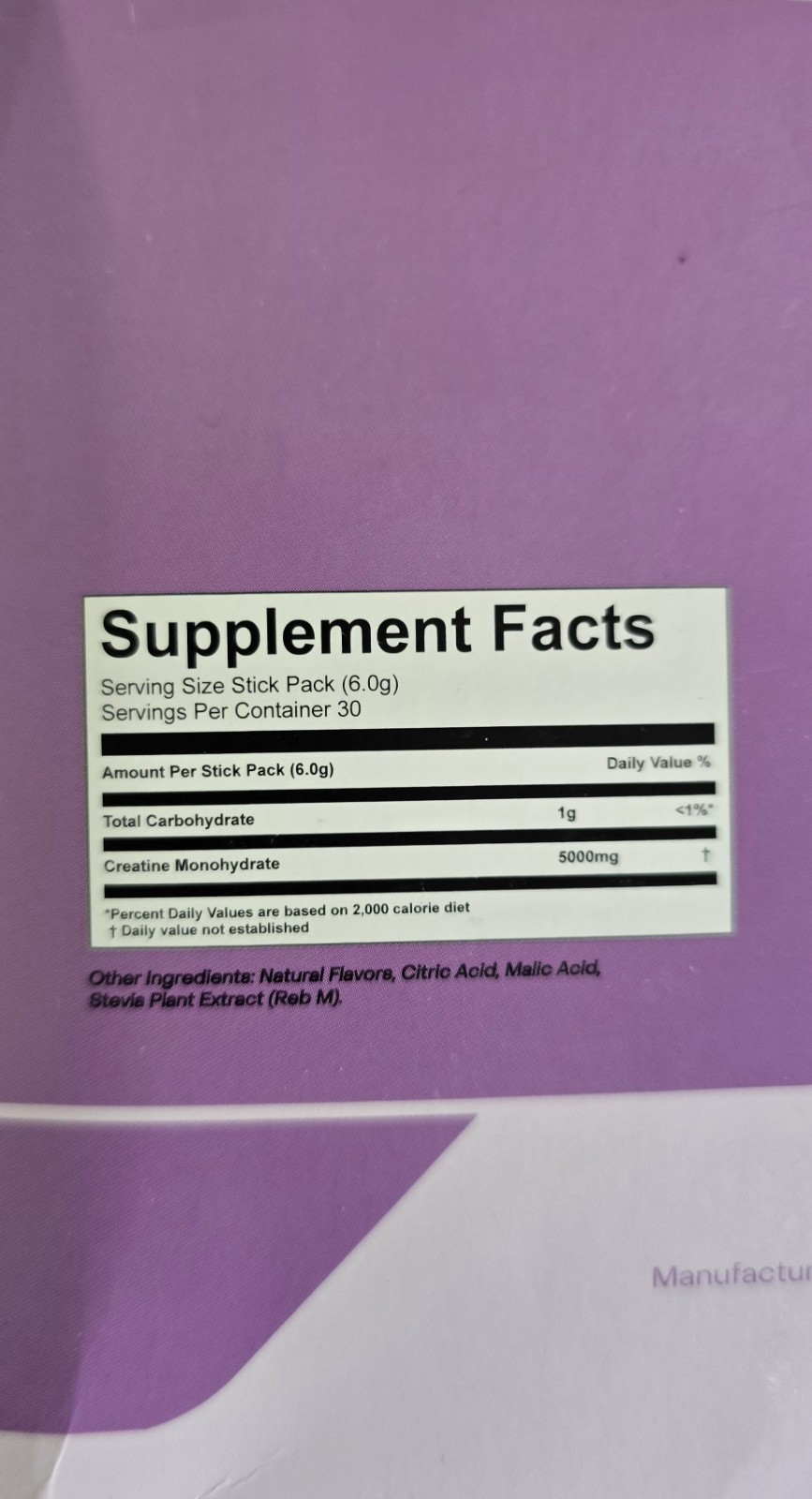 Lot Of 2 Create Single Serve Creatine Monohydrate Powder – 5g, 30ct Mixed Berry