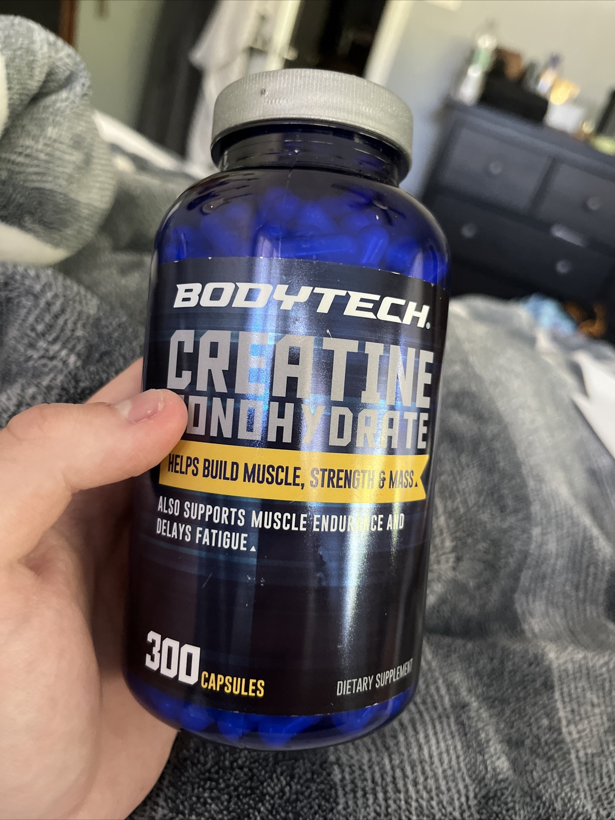 Bodytech Creatine Monohydrate 300 Capsules – bottle has been opened