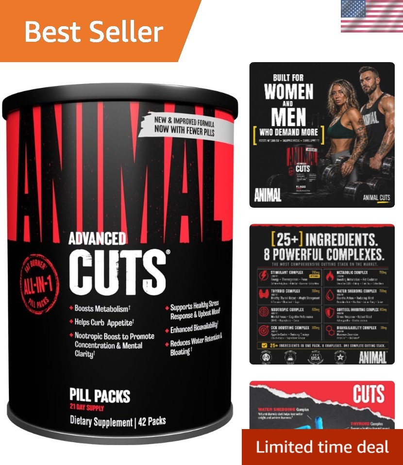 Cuts All-in-1 Thermogenic Fat Burner – 25-Ingredient Cutting Stack with Remov…