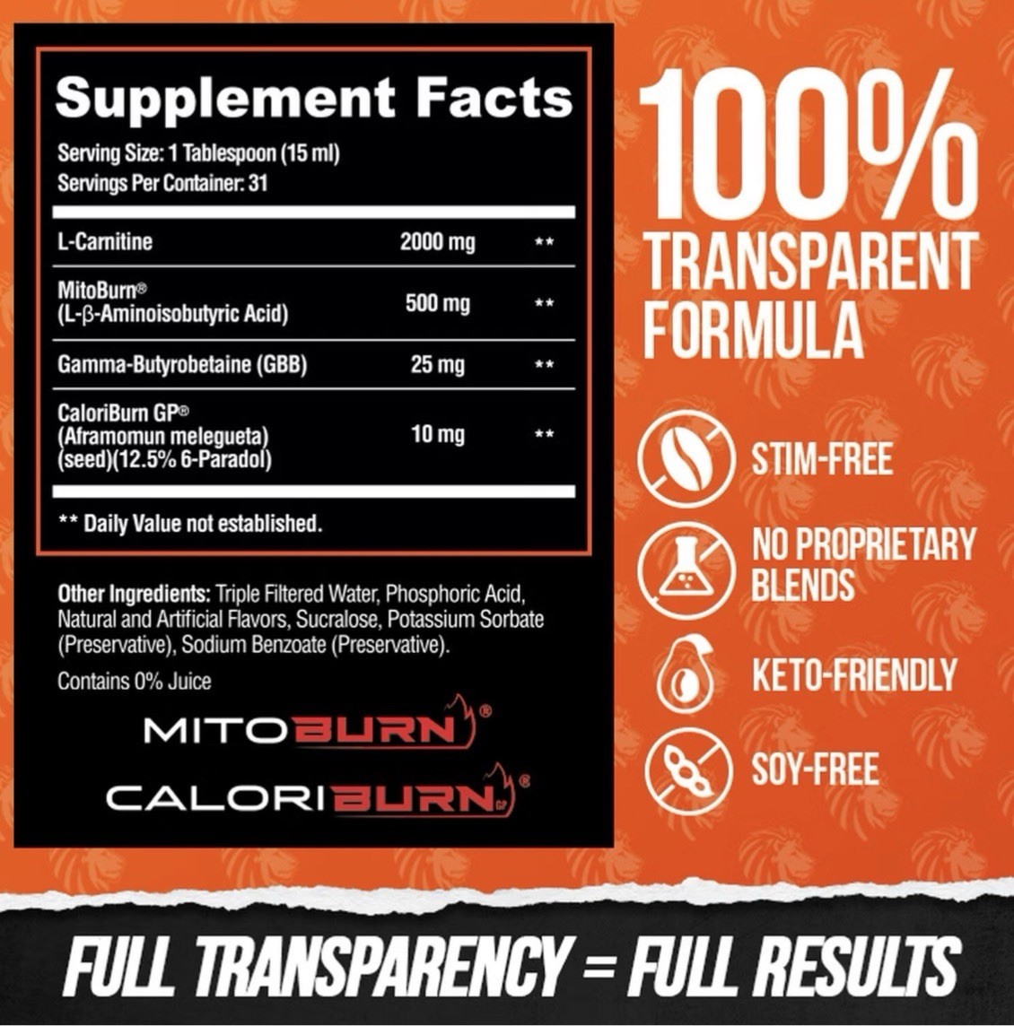 Alpha Lion Burn 2O FIERY PUNCH 🔥 SHIPS FREE