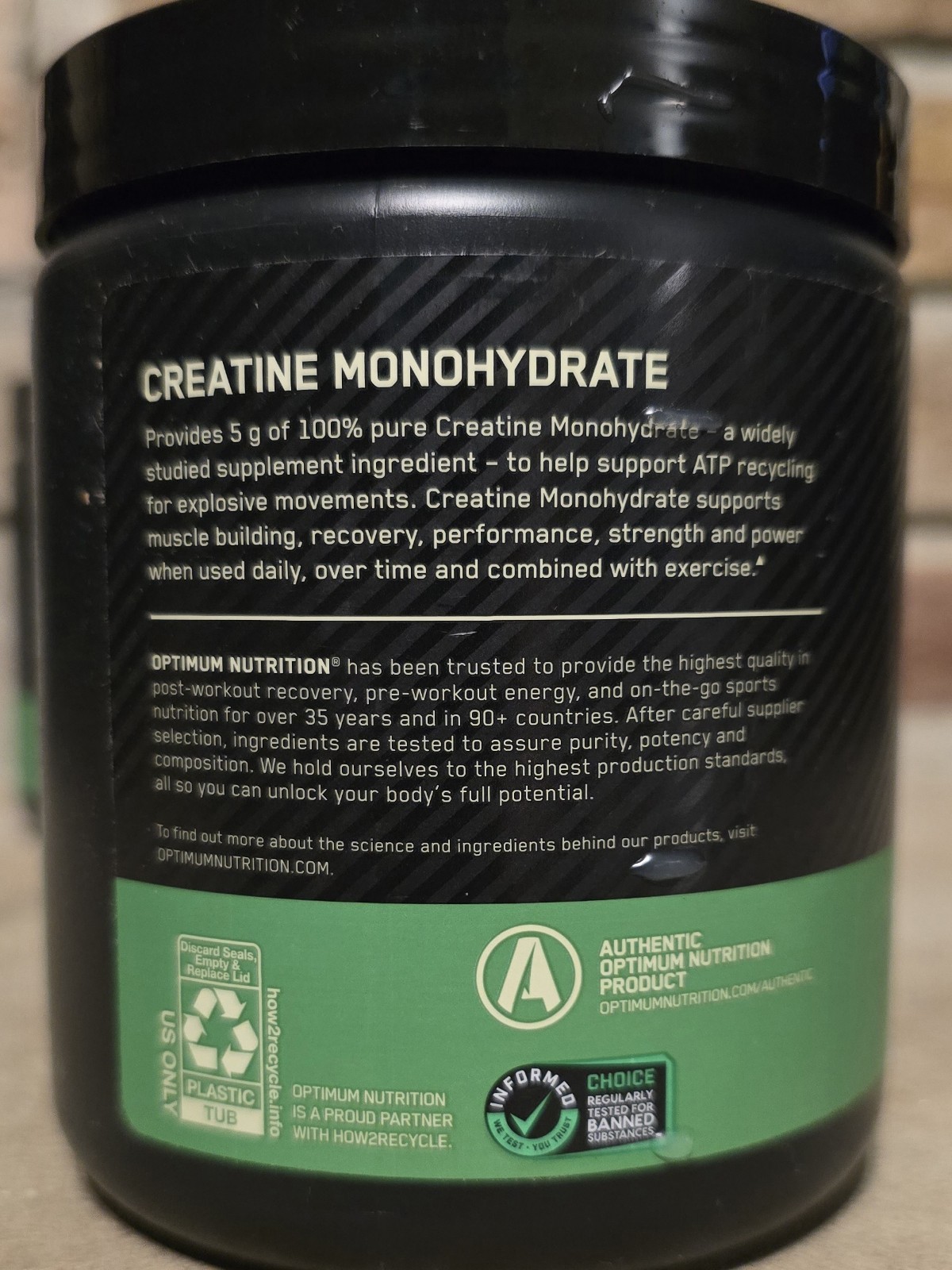 4-PACK Optimum Nutrition, Micronized Creatine Powder, Unflavored 60 Servings