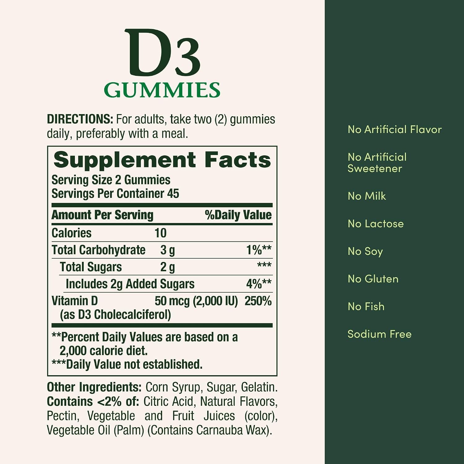 Nature’s Bounty Vitamin D3 Gummies, Vitamin Supplement, Supports Immune Health,
