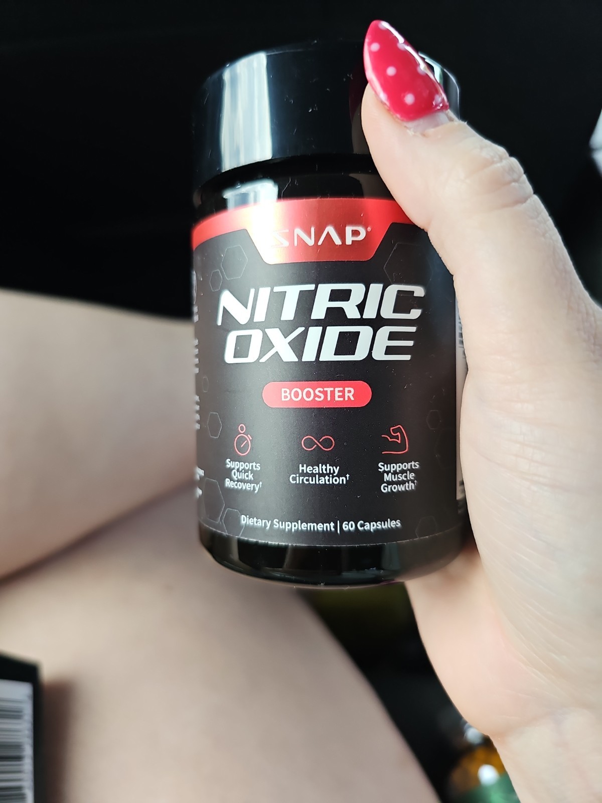 SNAP Nitric Oxide Booster 60 Capsules Vegan Gluten-Free Non-GMO
