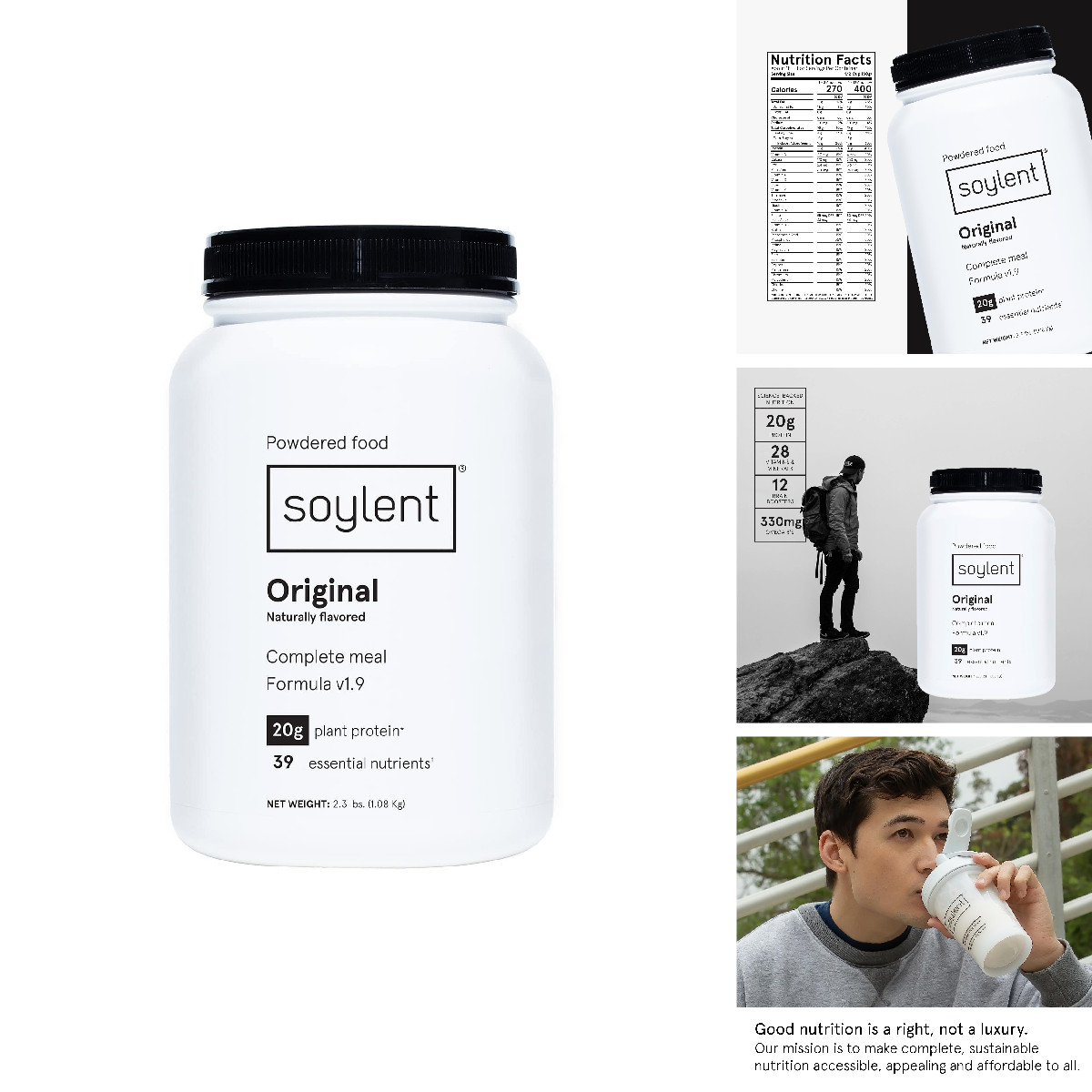 Soylent Complete Nutrition Meal Replacement Protein – Vegan
