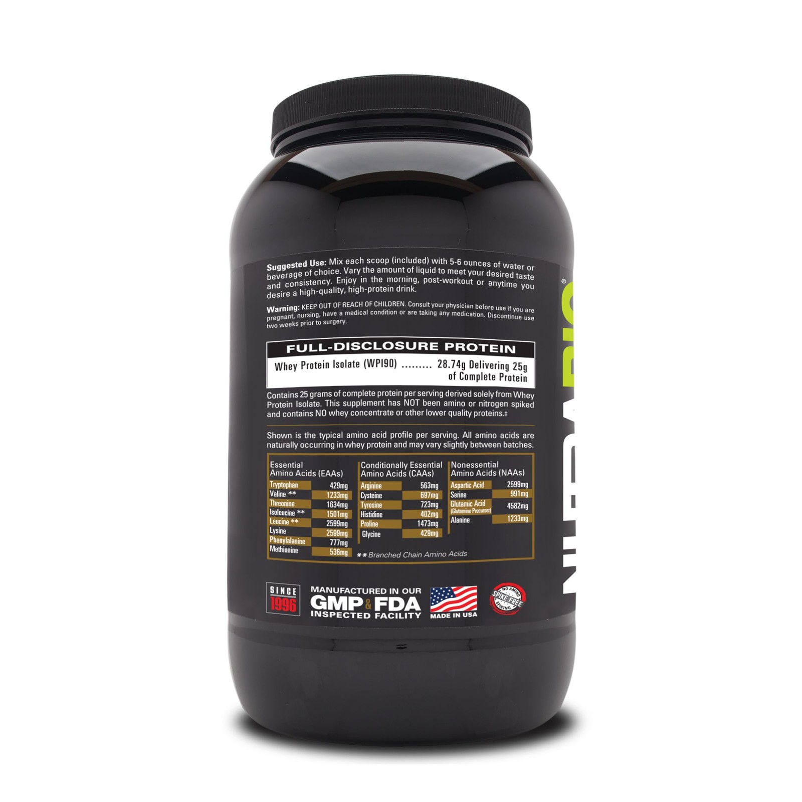 Whey Protein Isolate – Dutch Chocolate (30 Servings)