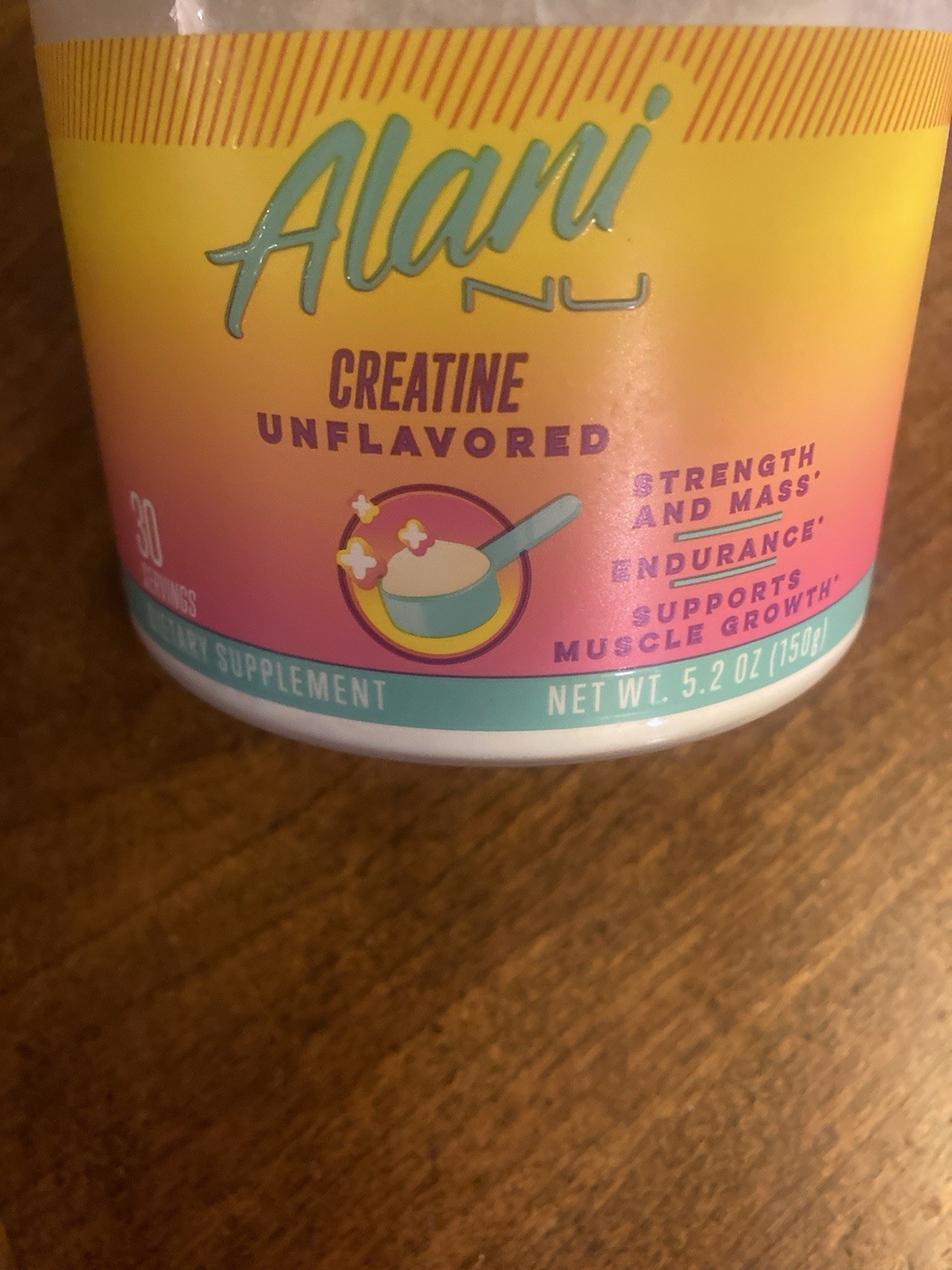 Alani Unflavored Creatine Powder Exp 12/26