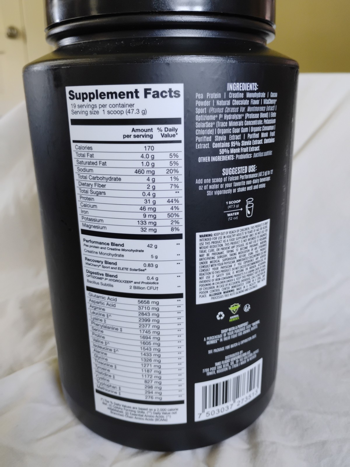 Birdman Falcon Performance Sport Protein & Creatine – Choco Bronze 1.98 lb