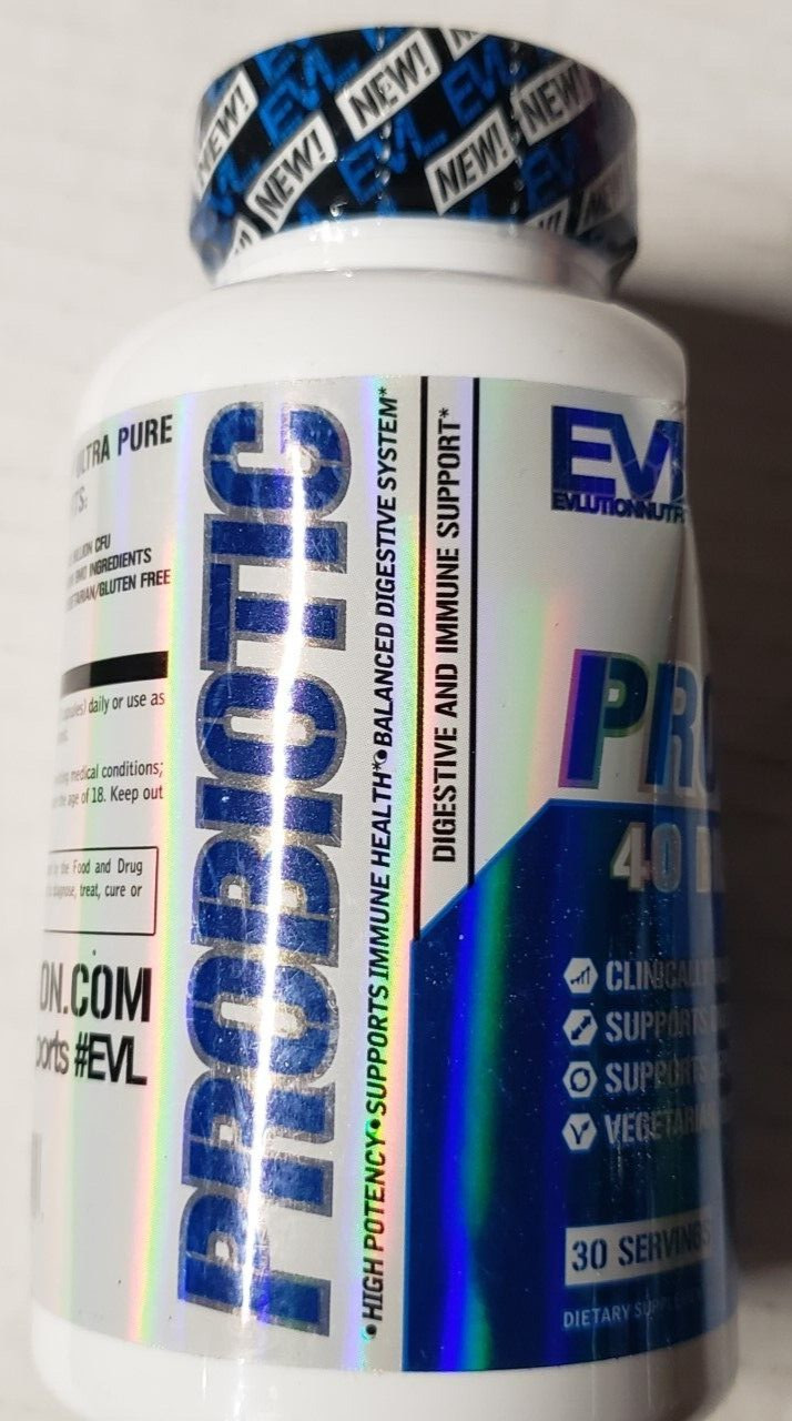 Evlution Nutrition Probiotic – 60 Veg Caps – Digestive Health – READ AD 5/2025