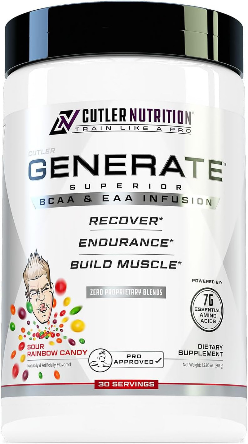 Generate EAA and BCAA Powder: Best Branched Chain Amino Acids Supplement with Es