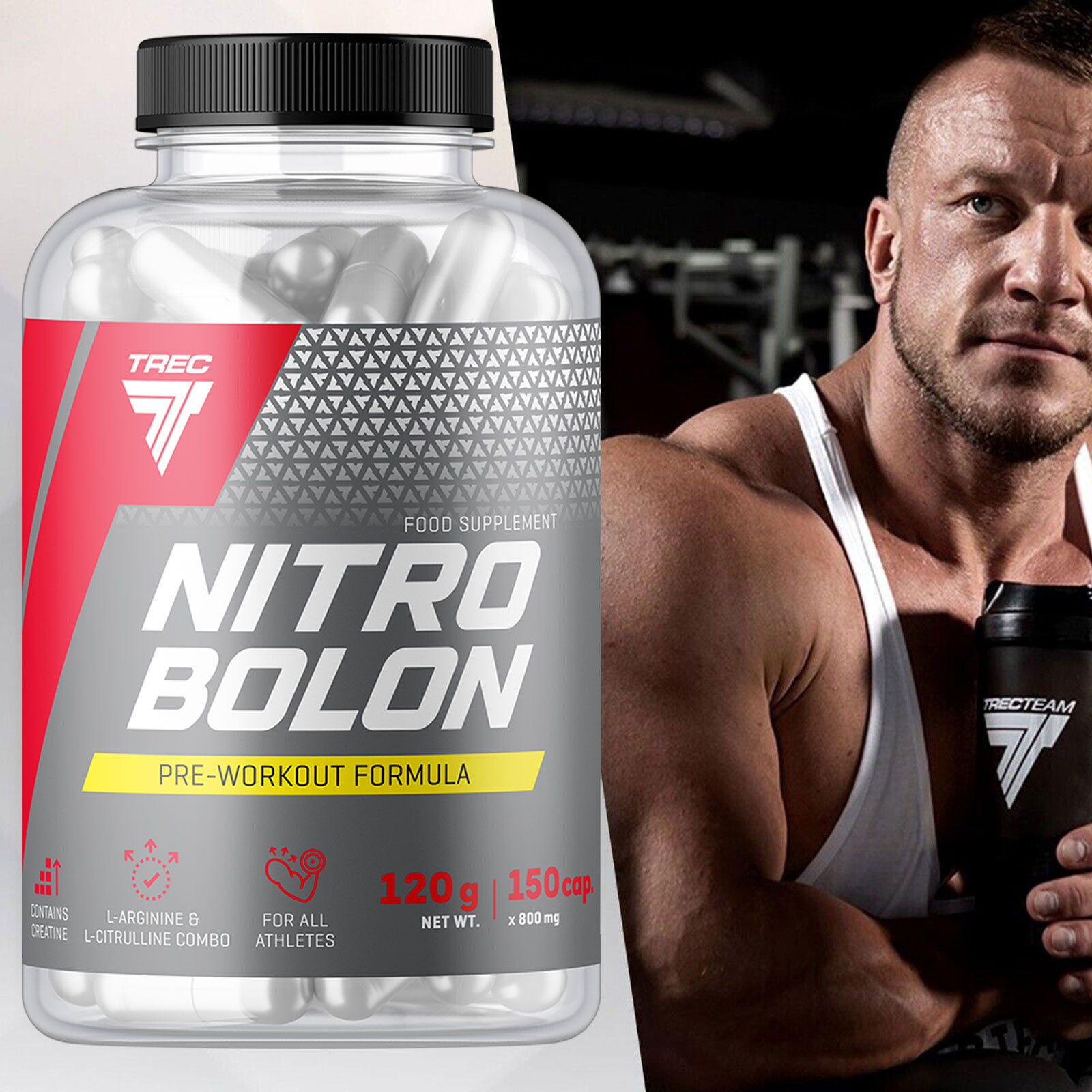 Nitrobolon 150–300 Capsules – Pre-Workout + Muscle Pump + Creatine + NO Booster