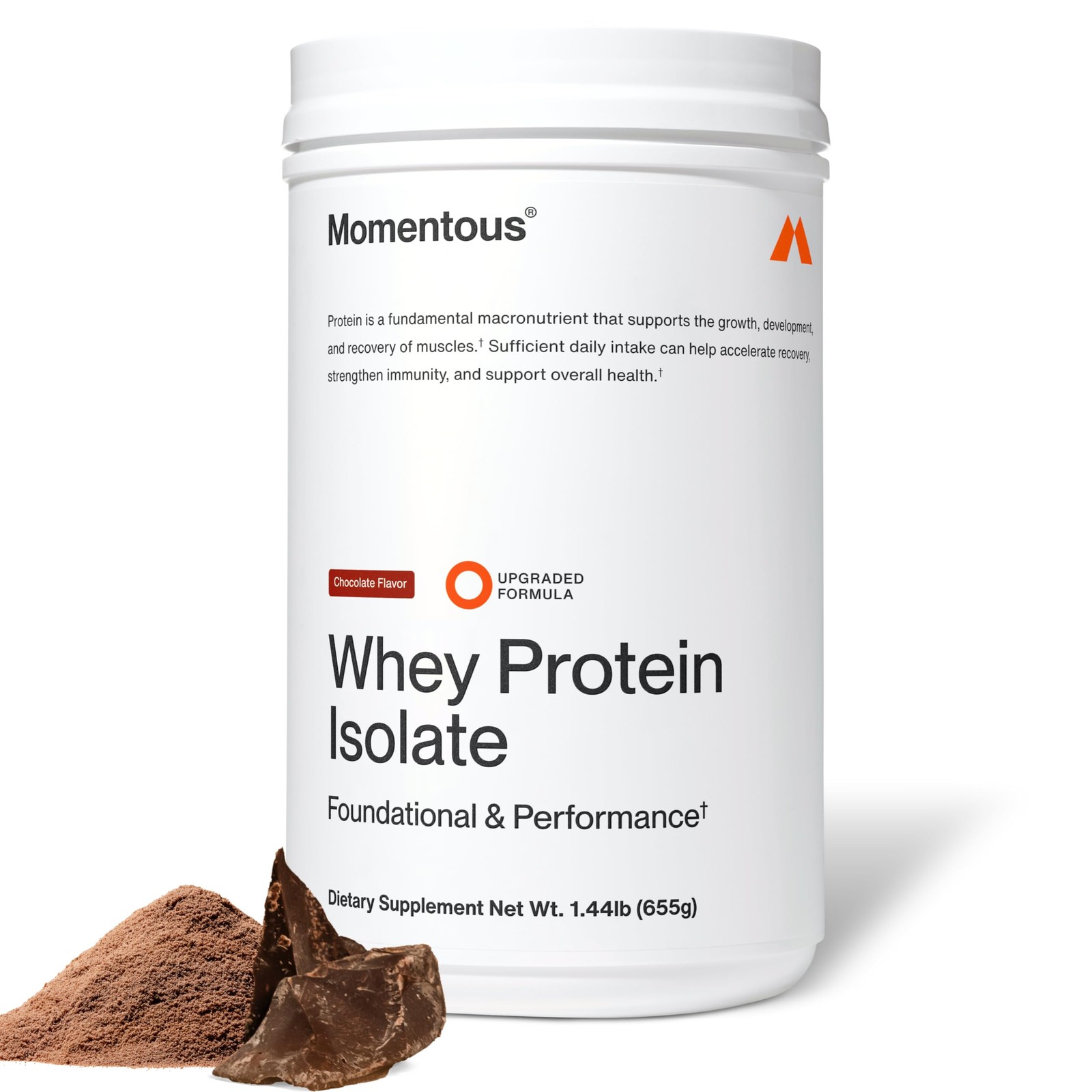 Momentous Essential Grass-Fed Whey Protein Powder – 20 g Whey Isolate Protein…