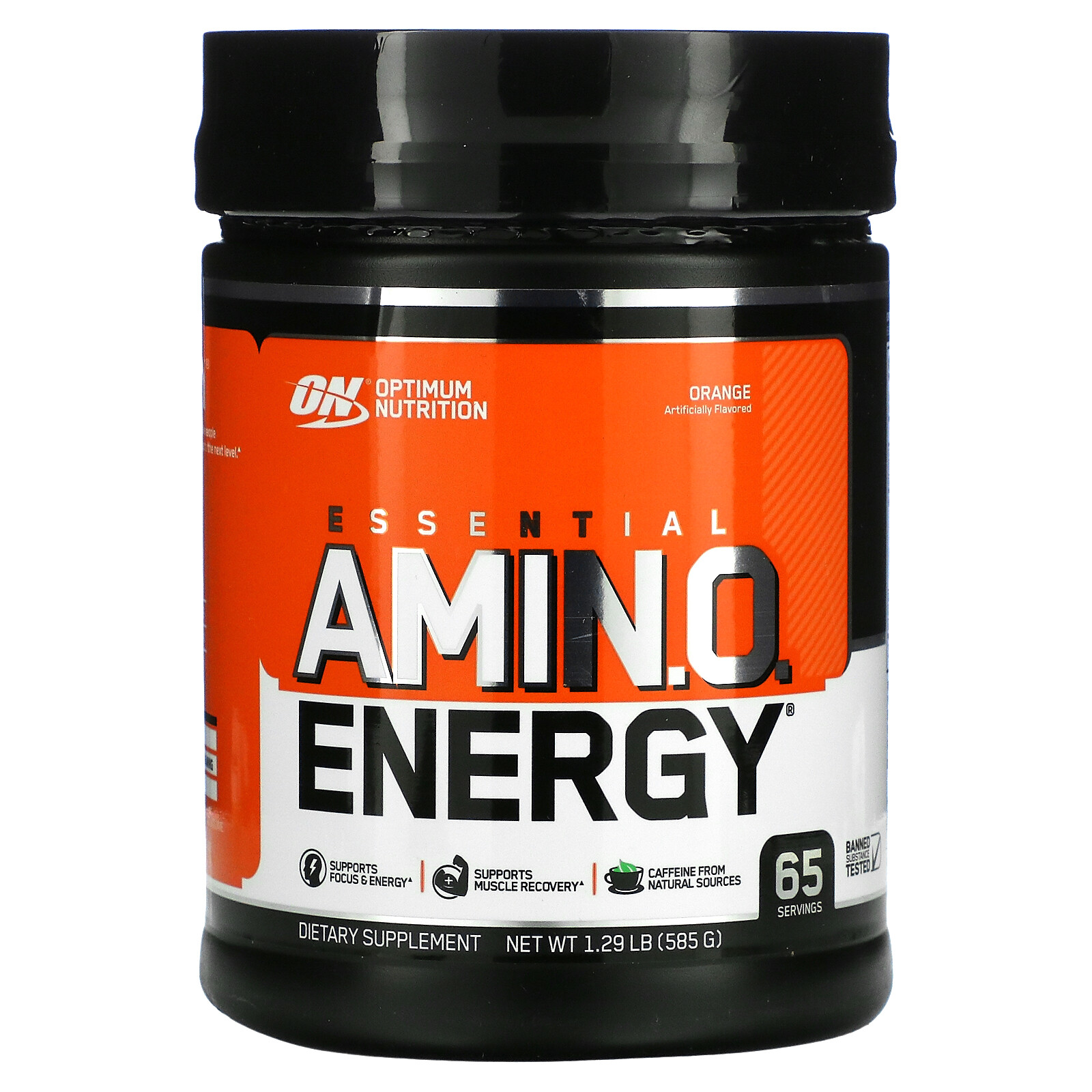Optimum Nutrition, Essential Amino Energy, Orange Cooler, 1.29 lbs, (585 g)