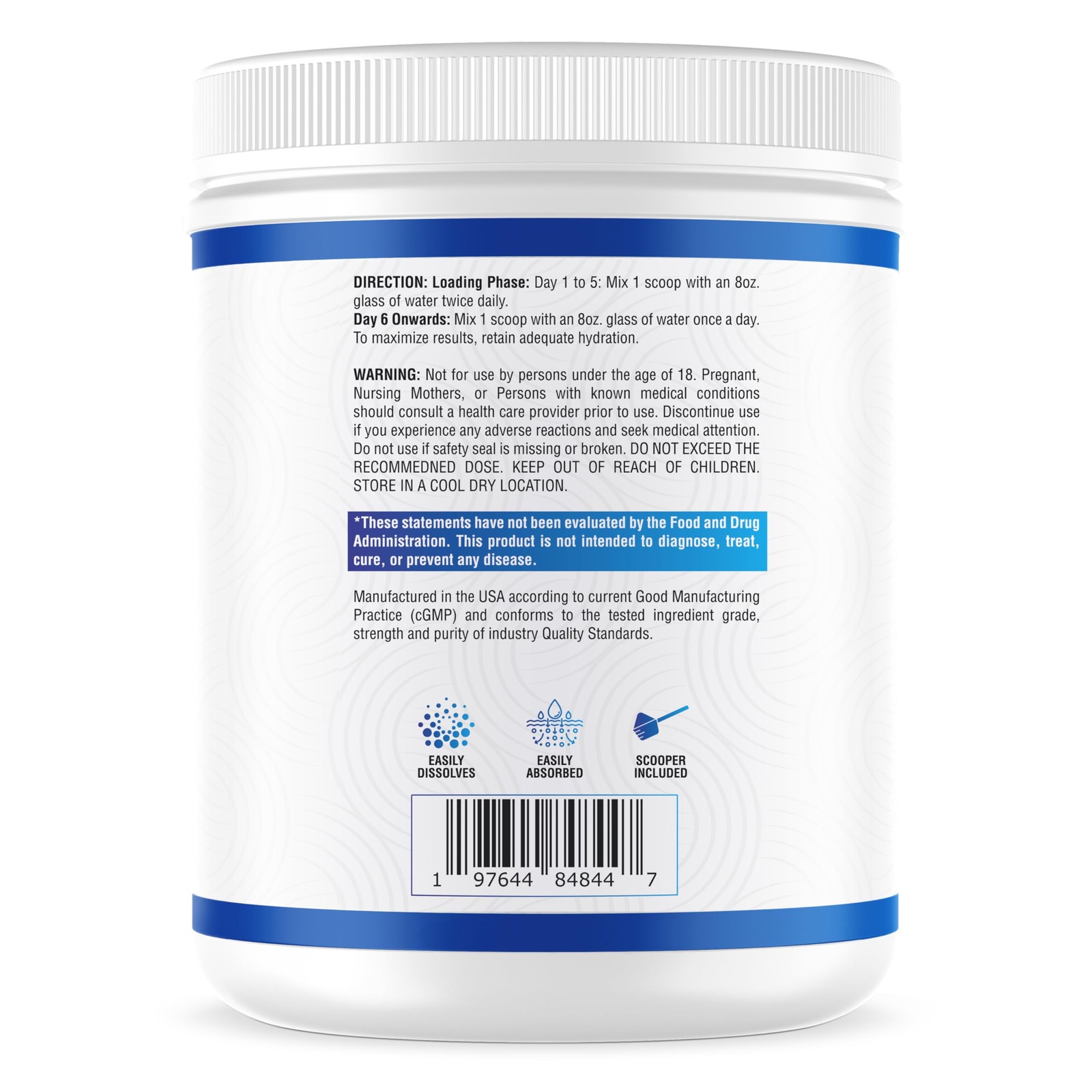 NutraScience Creatine Monohydrate Powder with 10.6 Ounce (Pack of 1)