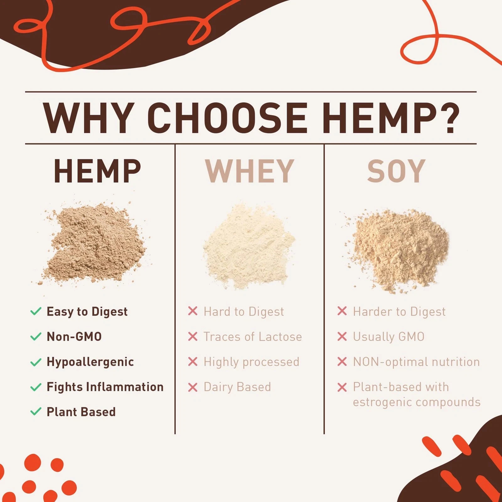 hemplete Hemp Vegan Protein Powder for Heart and Brain Health Easy to Digest …