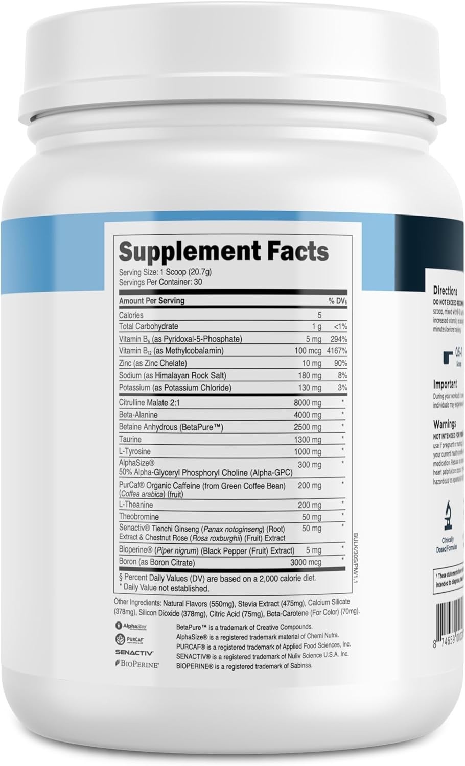 Natural Pre Workout Powder – Science-Backed Peach Mango for Enhanced Performance