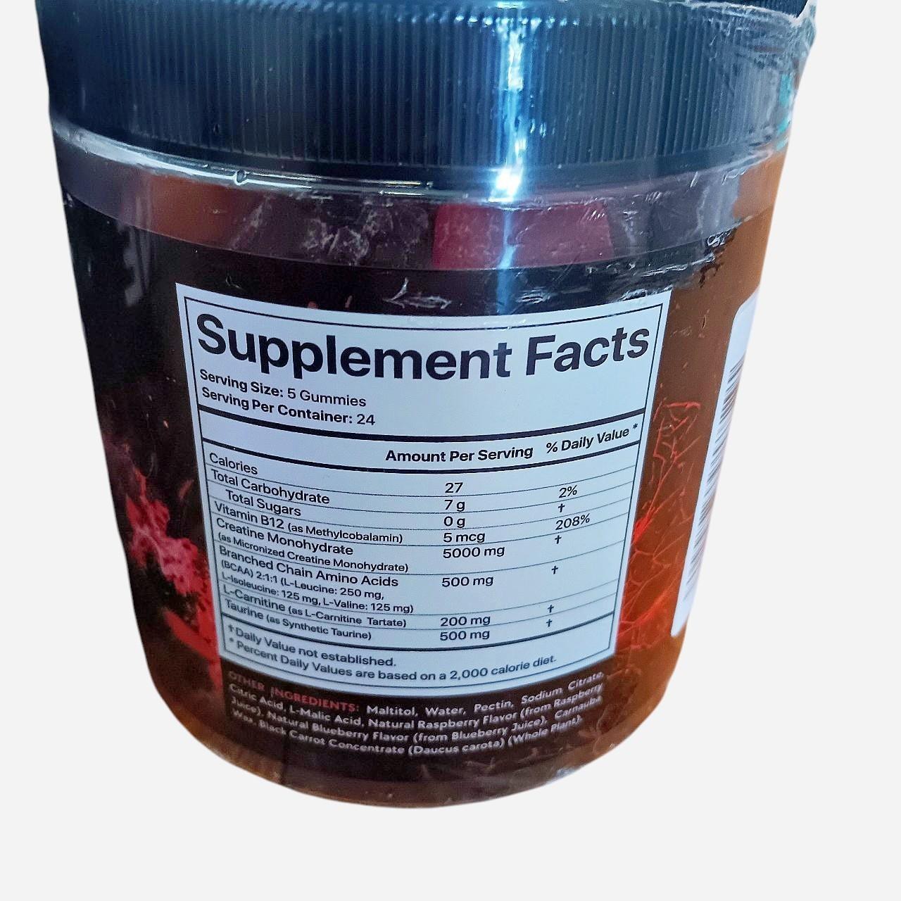 2 Pack Creatine Monohydrate Gummies Complex 5000 MG for Men & Women, Preworkout