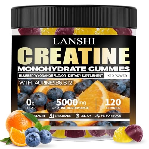 Creatine Monohydrate 5000mg Gummies 120ct Mixed Berry