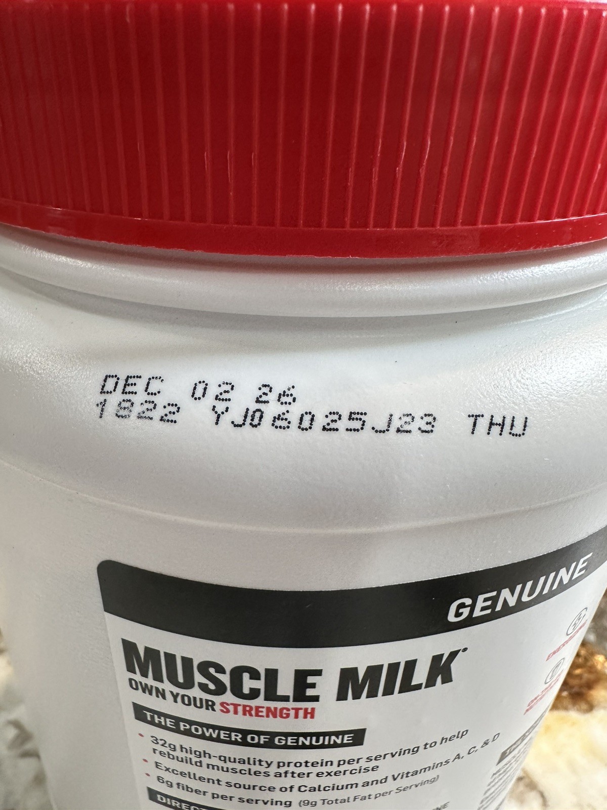 Muscle Milk Genuine Protein Powder Chocolate 32 grams High Protein 1.93lbs