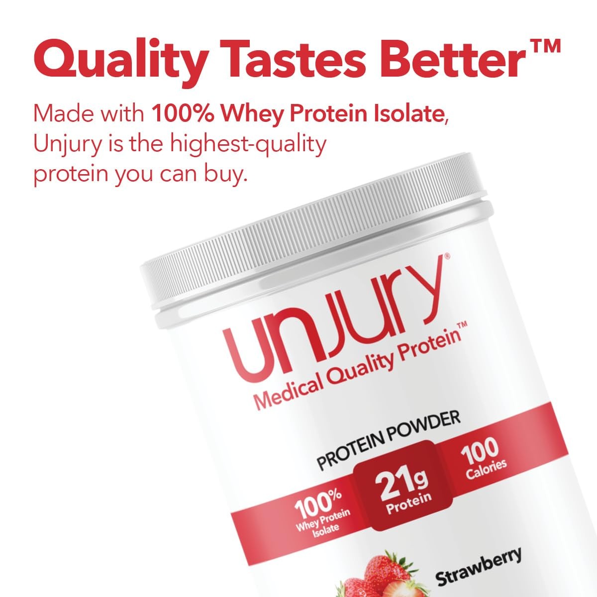 Strawberry 21g Whey Isolate Protein Powder 100% Whey Protein Powder Weight