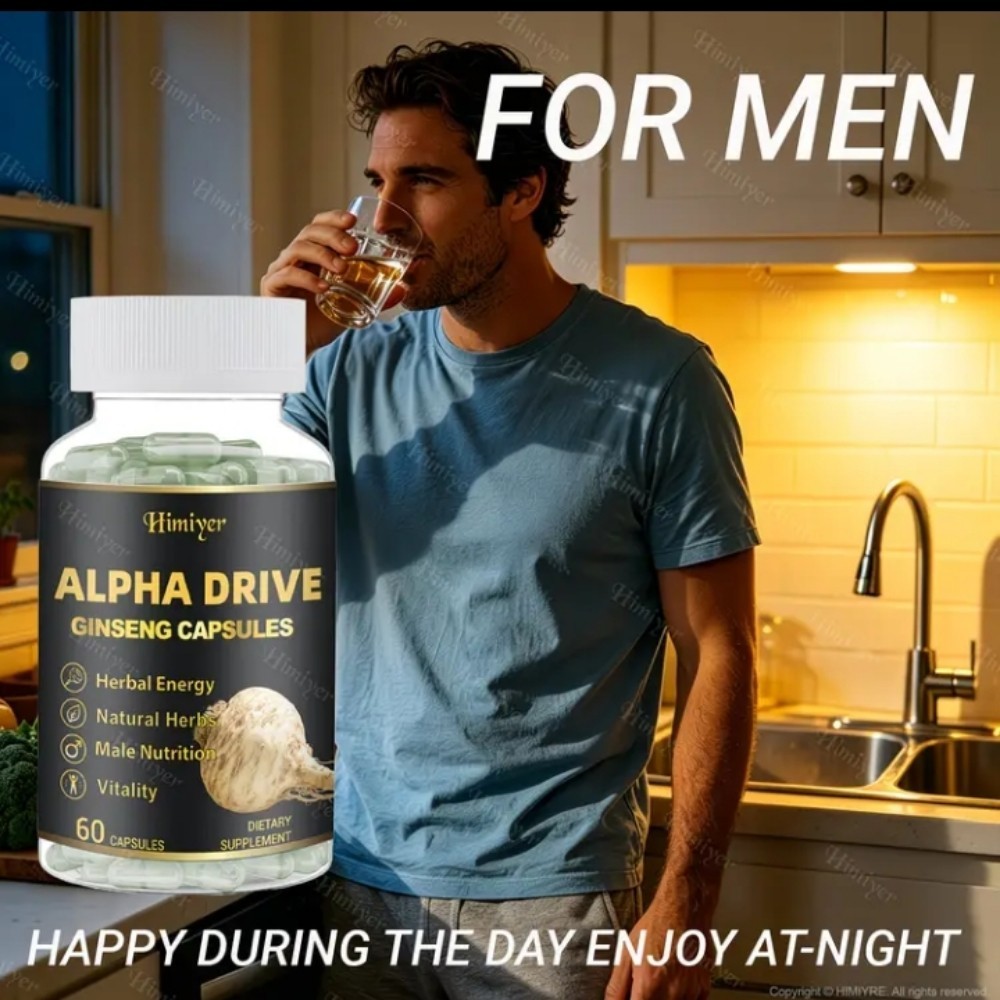 American Ginseng Testosterone Booster Certified Made In USA I Bottle