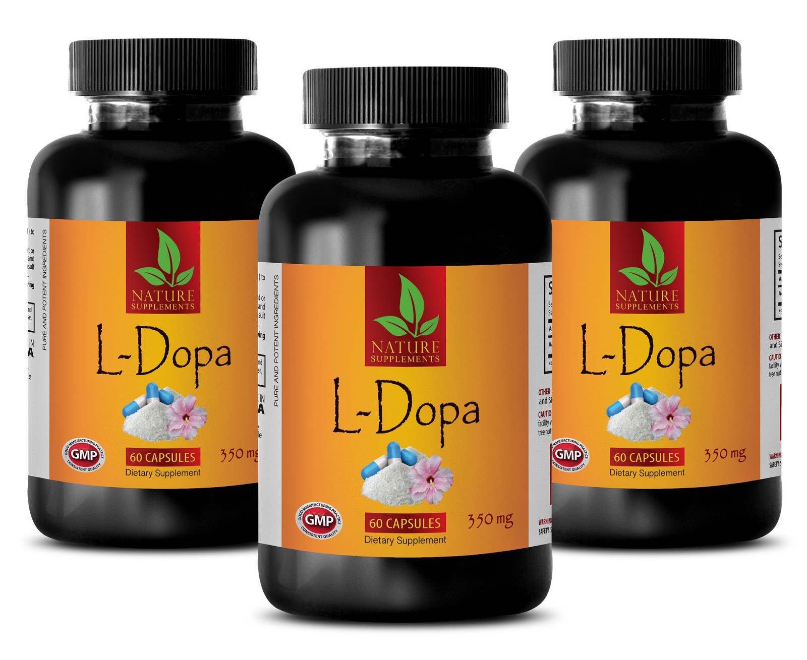 Dopa powder – L-DOPA MUCUNA EXTRACT 99% – mood support vitamins – 3 Bottles