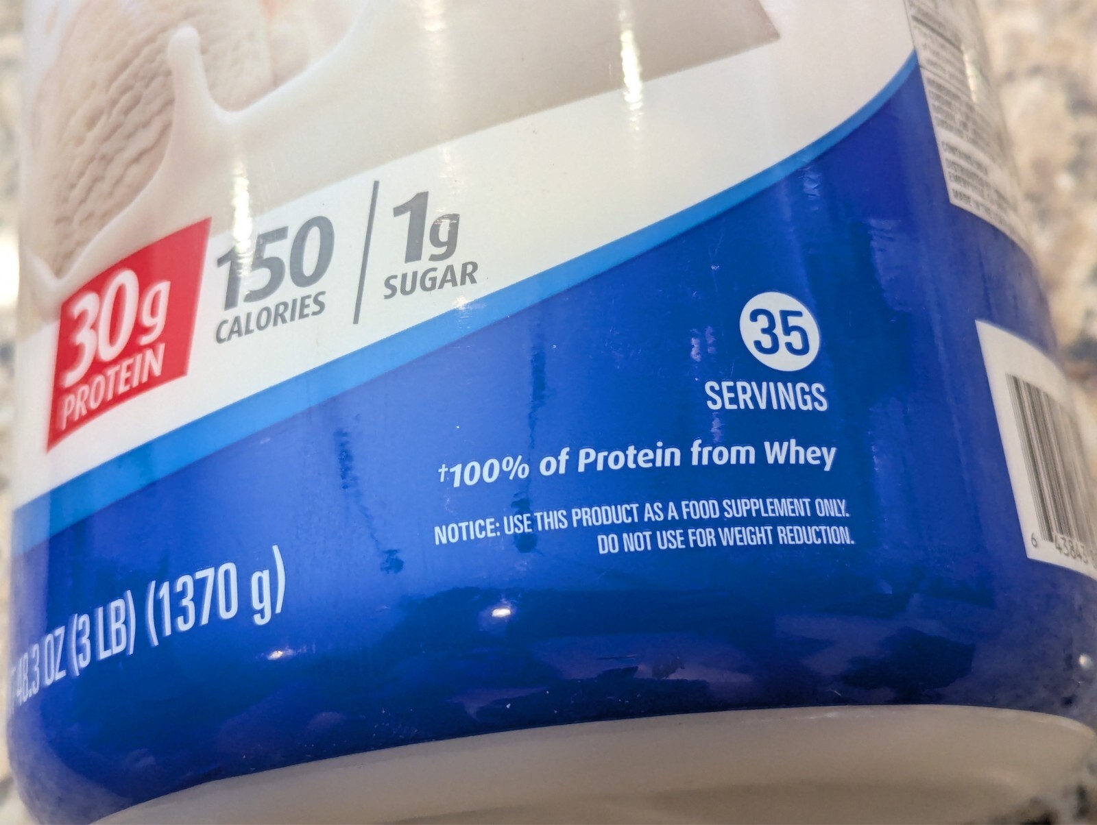 Premier Protein 100% Whey Protein Powder 30g Vanilla Milkshake 48.3 oz exp: 2/27