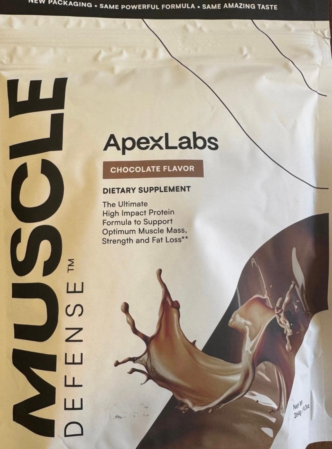 Muscle Defense Chocolate – ApexLabs 15 serv free fast shipping