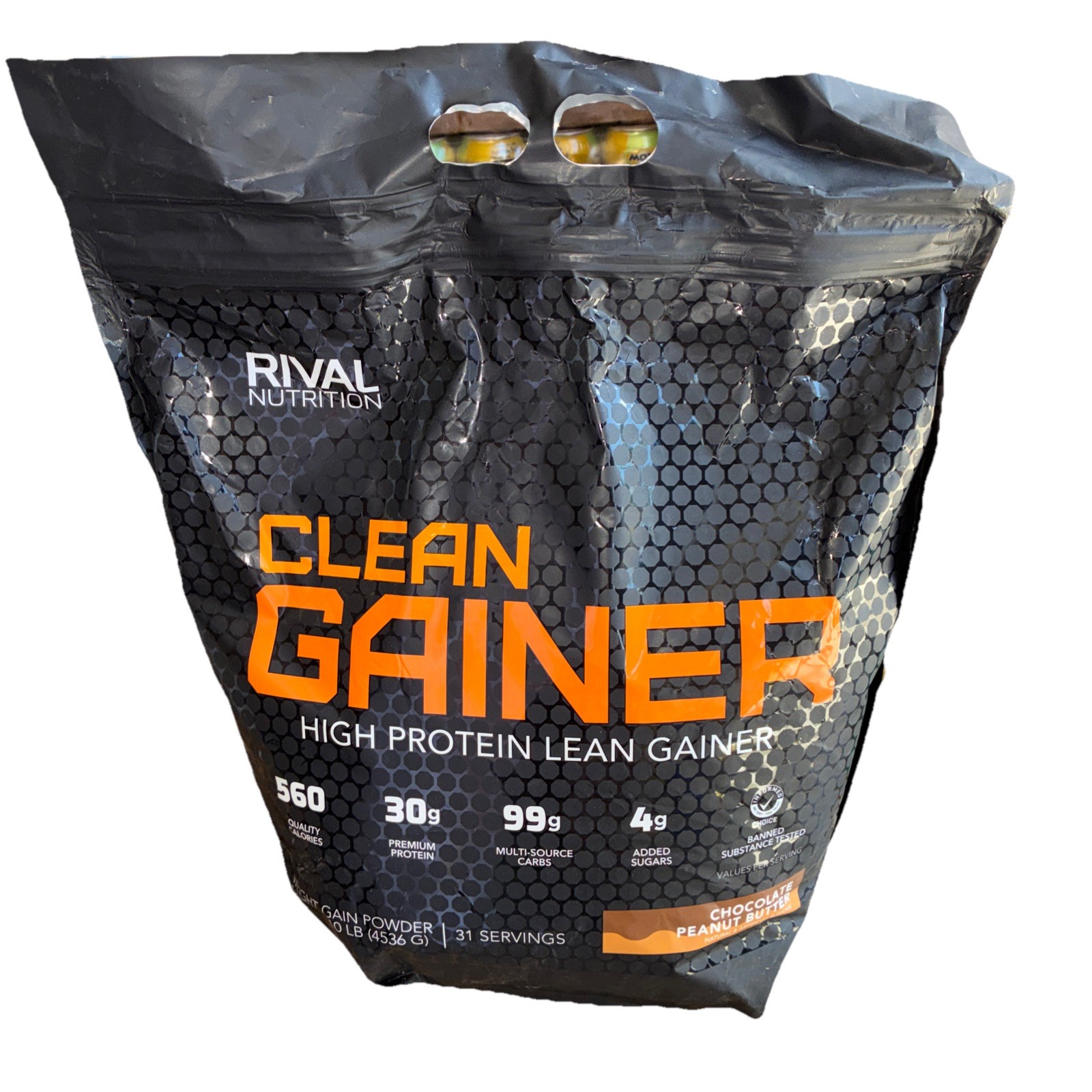 Clean Gain High Protein Lean Gainer ~ Chocolate Peanut Butter ~ 10Lbs 08.2026
