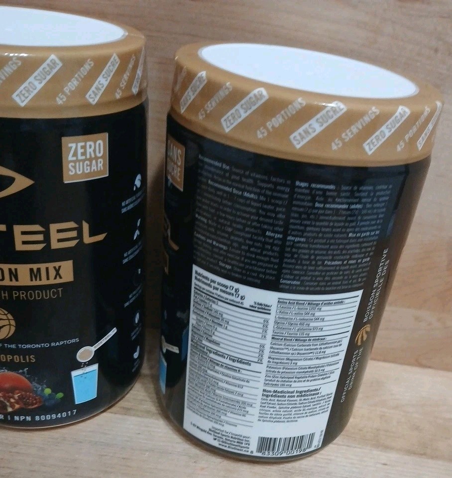 2 PACK: BIOSTEEL “FRUITROPOLIS” HYDRATION MIX 45 SERVINGS NSF ELECTROLYTES 11oz