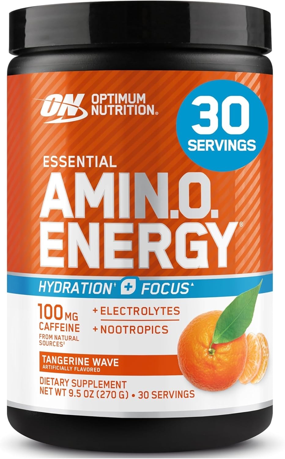 Tangerine Wave Amino Energy + Electrolytes: Boost Energy & Recovery, 30 Servings