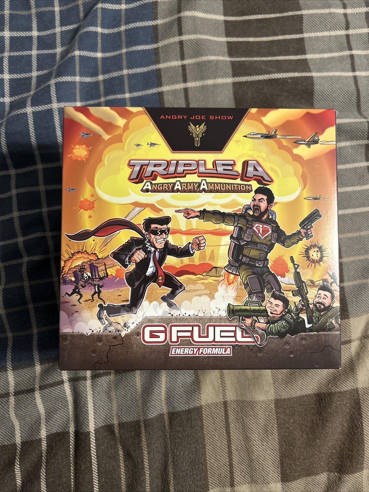 GFUEL Angry Army Ammunition Triple A Collector’s Box + Joe Shaker + Tub G FUEL