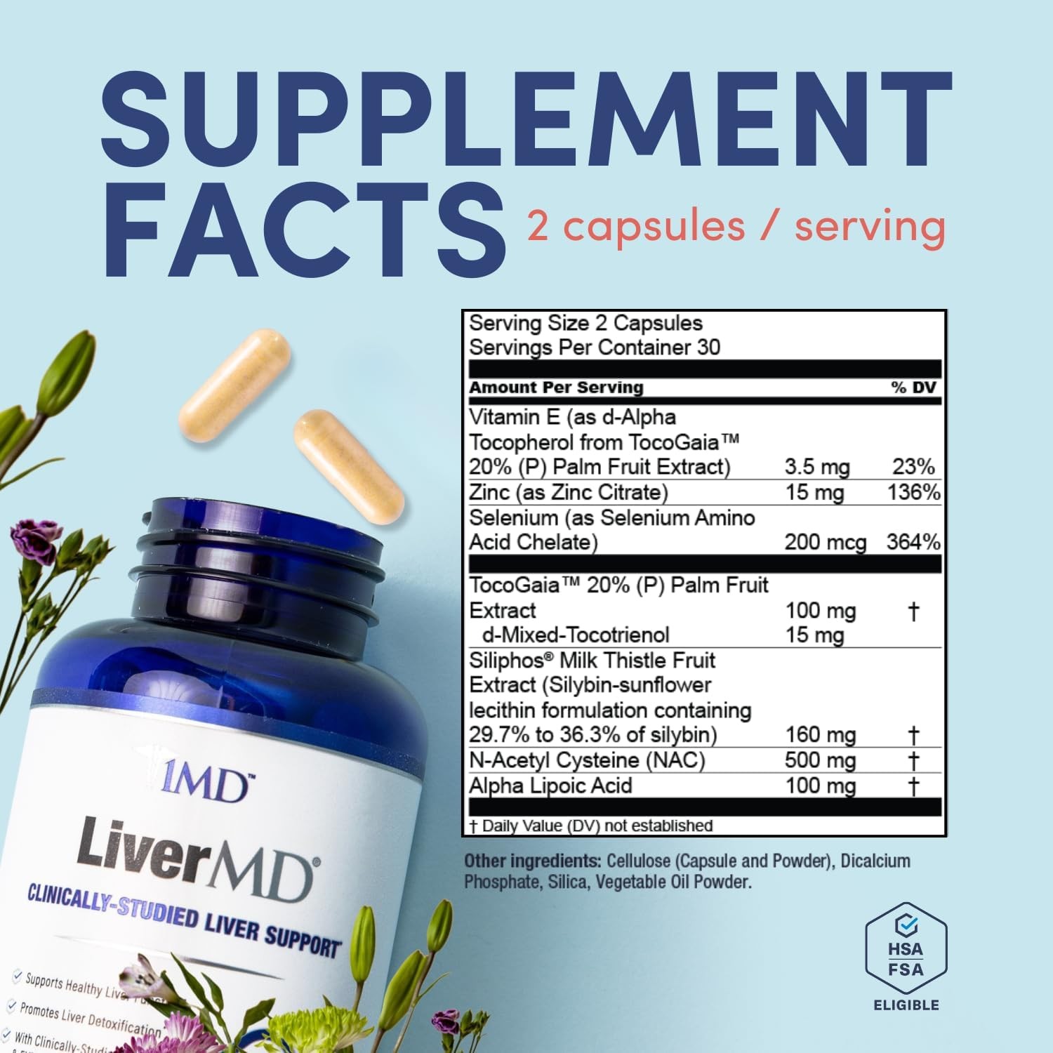 1MD Nutrition LiverMD – Liver Support Supplement | 60 Count (Pack of 1)