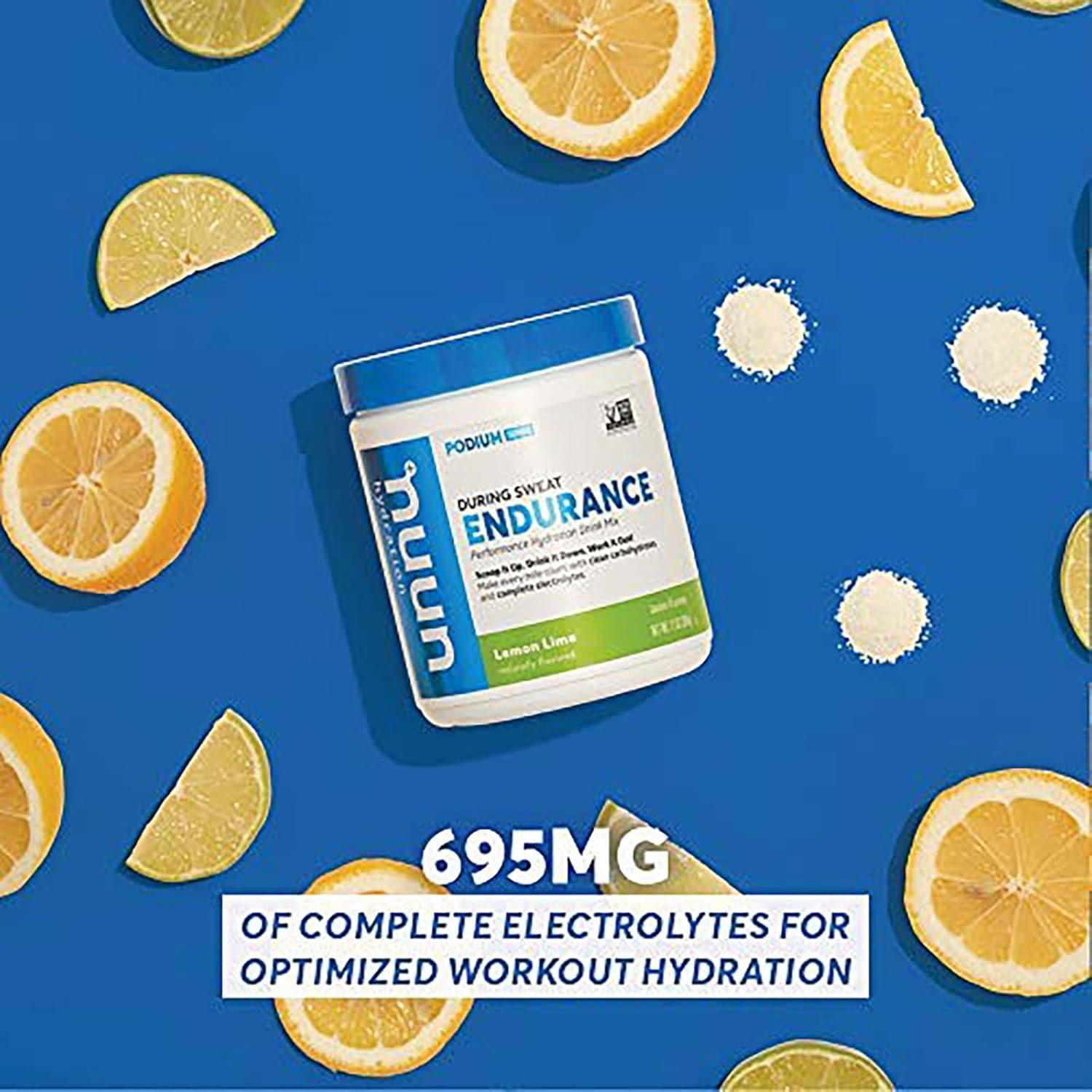 Nuun Hydration Endurance Powder Lemon Lime Electrolytes, 16 Servings