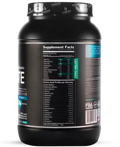 HYDROLYZED WHEY PROTEIN ISOLATE COCONUT By Sascha Fitness